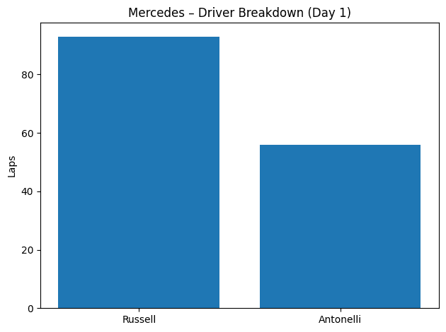 Mercedes Driver Breakdown